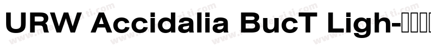 URW Accidalia BucT Ligh字体转换